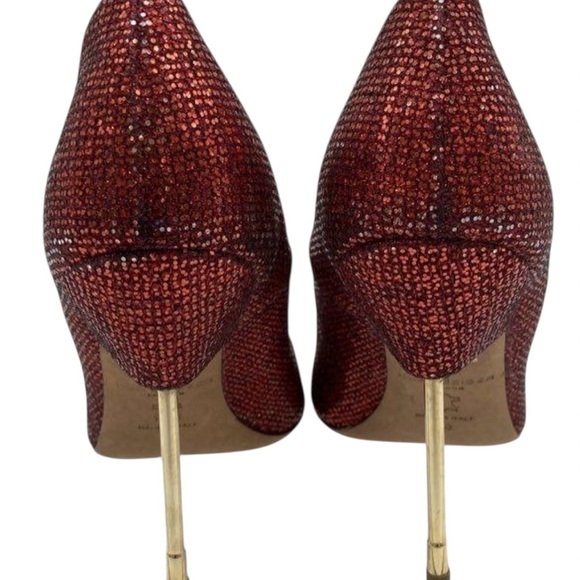 Kurt Geiger Glittering Red Heels - Picture 3 of 6